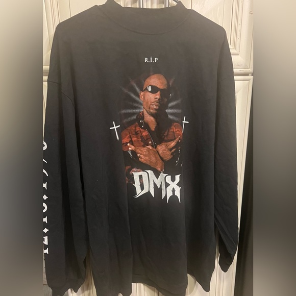 Balenciaga Yeezy DMX A Tribute Long Sleeve Tee Faded Black Pre-Owned M - Picture 8 of 17